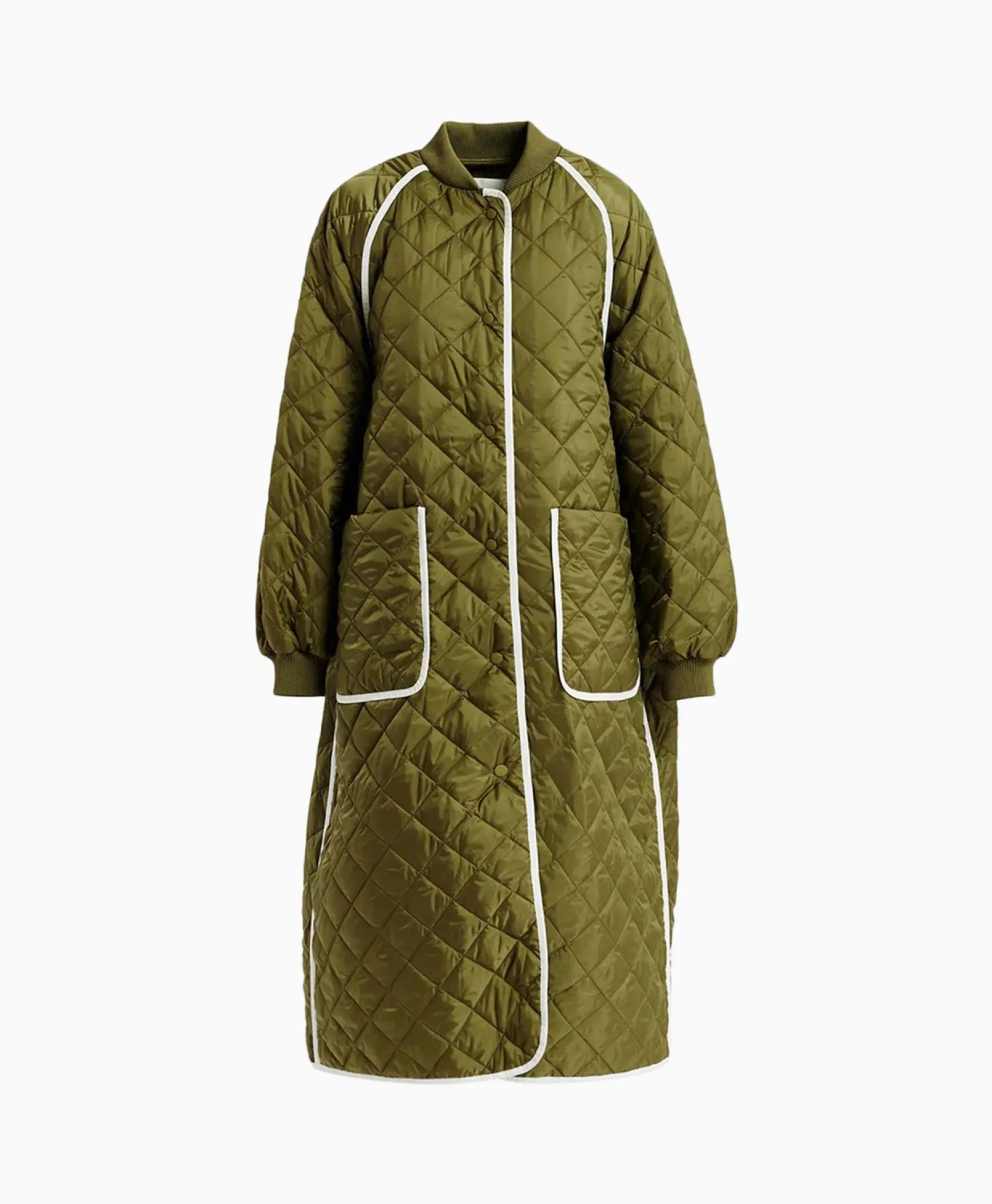 Best Gewatteerde Jas Fried Olijf Dames Jassen