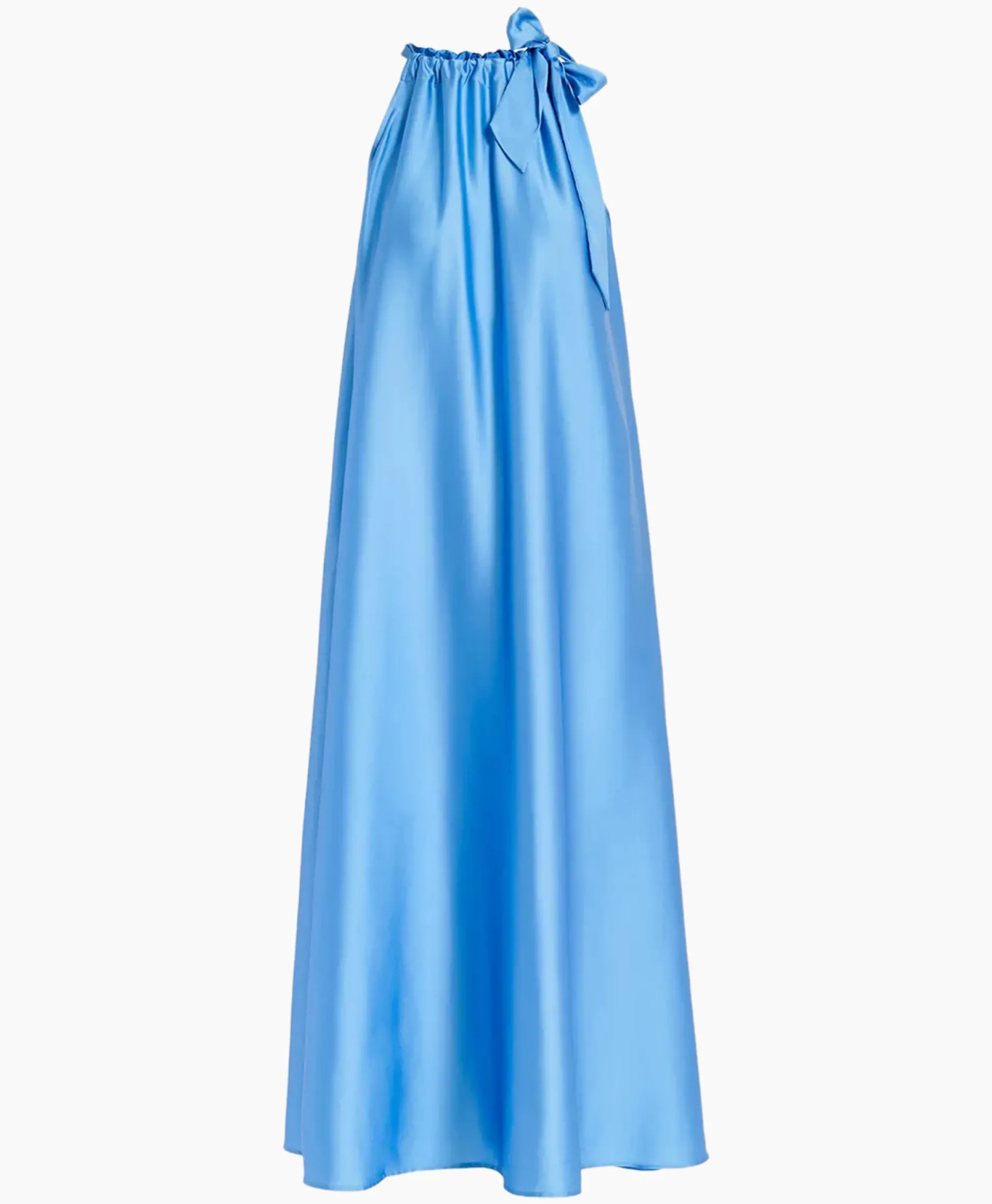Clearance Maxi Jurk Famson Blauw Dames Bruiloftskleding