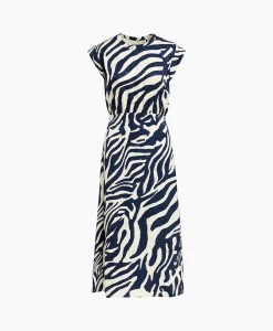 Flash Sale Midi Jurk Fayola Blauw Dames Bruiloftskleding