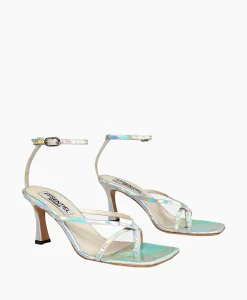 Sale Sandaal Met Hak Dilver Zilver Dames Sandalen