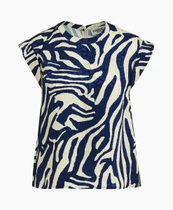 New Top Feebee Blauw Dames T-Shirts & Tops