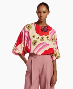 Sale Top Flowerpower Off White Dames T-Shirts & Tops