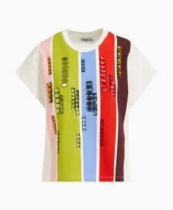 Fashion T-Shirt Korte Mouw Foam Off White Dames T-Shirts & Tops