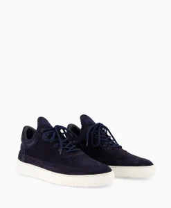 Cheap Sneaker Low Top Suede Navy Donker Blauw Heren Sneakers