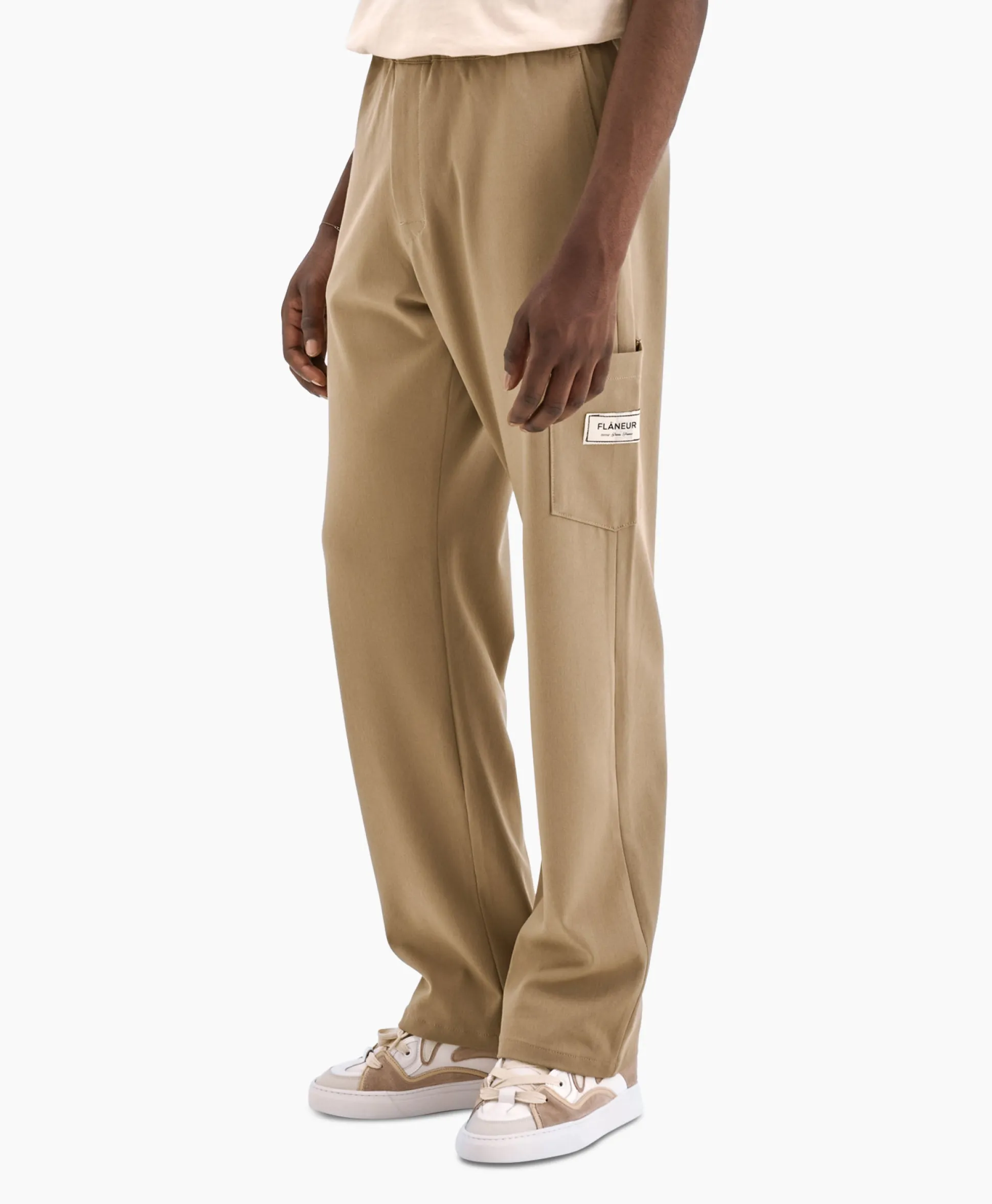 New Flaneur Broek Atelier Tailored Trousers Beige Heren Broeken