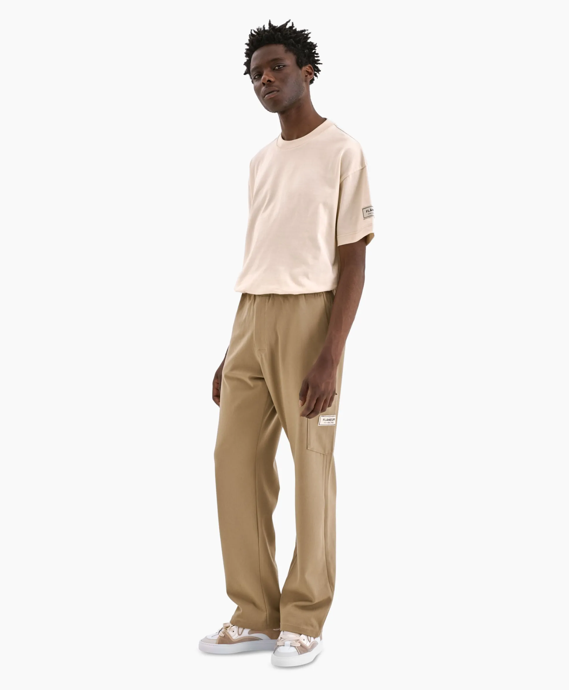 New Flaneur Broek Atelier Tailored Trousers Beige Heren Broeken