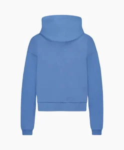 Clearance Flaneur Hoodie Floral Watercolor Zip Up Blauw Heren Truien