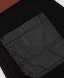 Online Flaneur Jeans Carpenter Straight With Leather Patches Zwart Heren Broeken