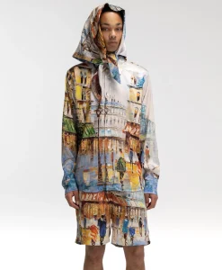 Outlet Flaneur Korte Broek Short Somewhere In Europe Wit Dessin Heren Broeken