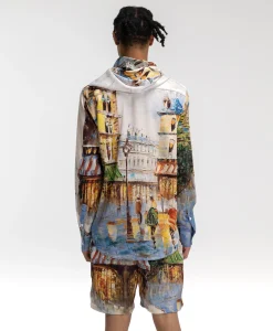 Outlet Flaneur Korte Broek Short Somewhere In Europe Wit Dessin Heren Broeken