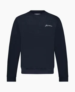 Cheap Flaneur Sweater Signature Donker Blauw Heren Truien