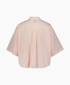 Shop Blouse Bci Cotton Popeline Half Sleeves Rose Dames Blouses