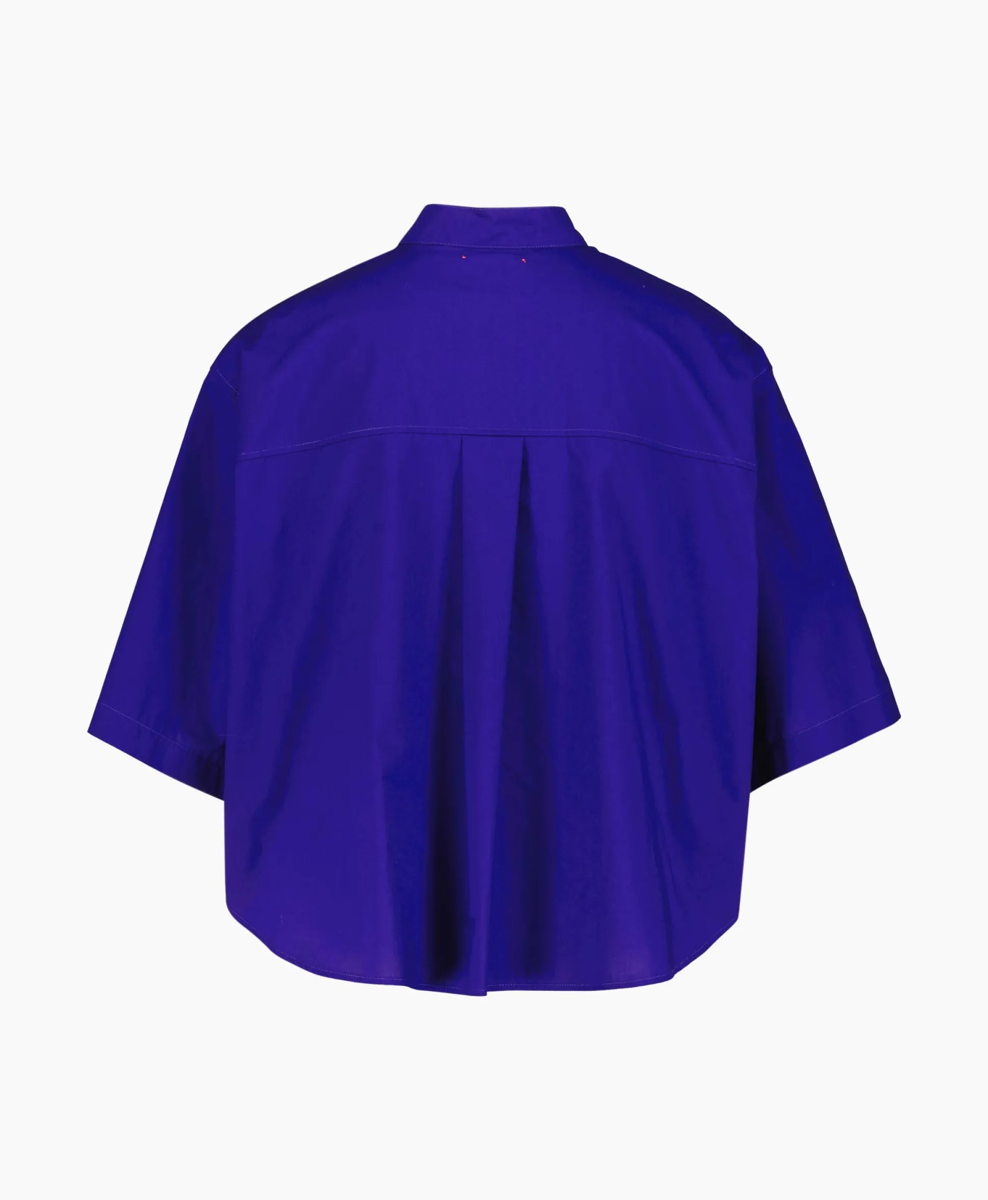 New Blouse Bci Cotton Popeline Half Sleeves Paars Dames Blouses