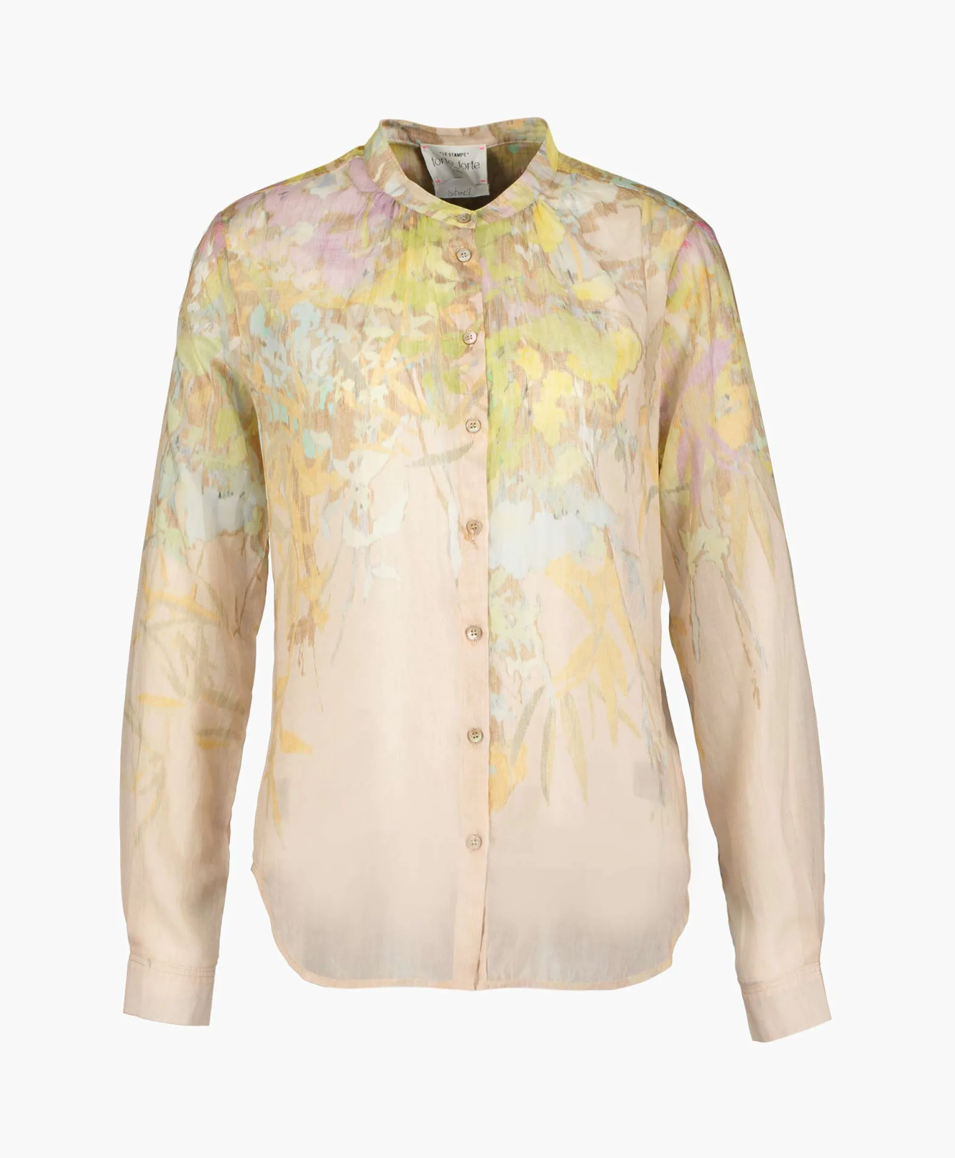 Store Blouse Heaven Print Cotton Silk Voile Grandfather Rose Dames Blouses