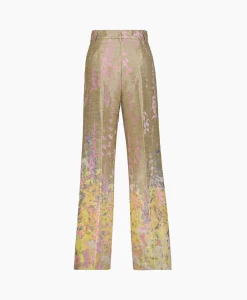 Hot Pantalon Heaven Jacquard Rose Dames Broeken