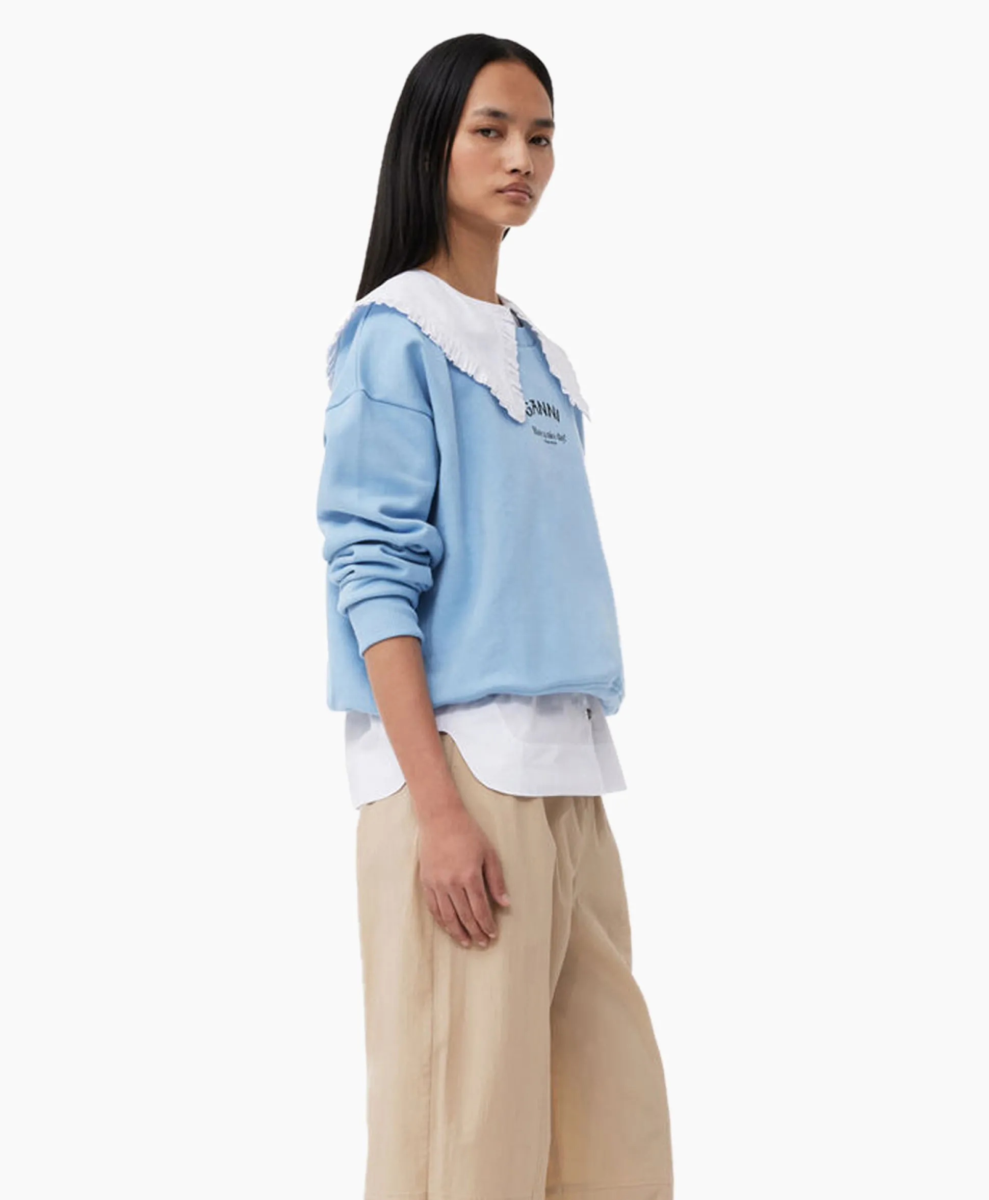 Sale Pullover Isoli Oversized Blauw Dames Truien