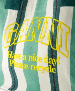 Flash Sale Shopper Large Easy Stripes Groen Dames Tassen