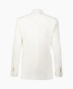 Fashion Blazer Journey W's Double Breasted Light Wool Ecru Dames Blazers