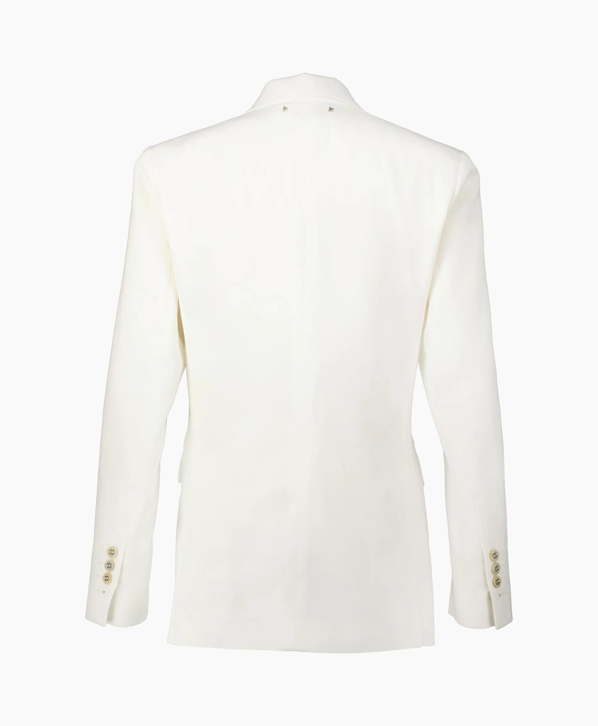 Fashion Blazer Journey W's Double Breasted Light Wool Ecru Dames Blazers