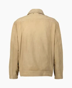 Cheap Jack Journey M's Full Zip Coach Waxed Leather Taupe Heren Jassen