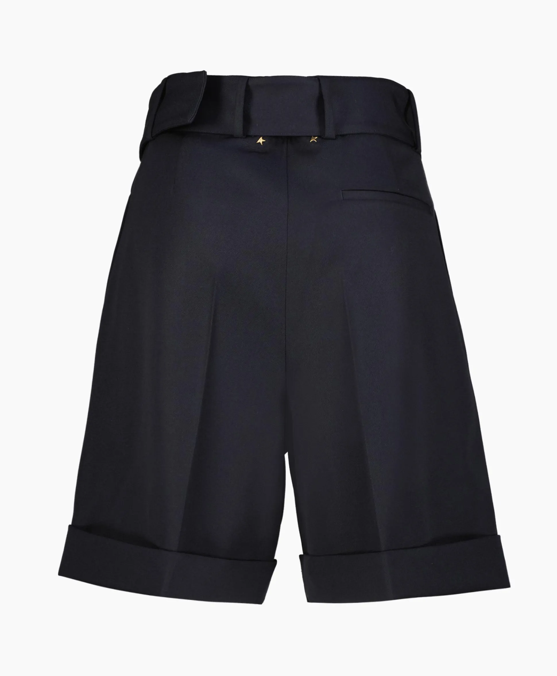 Fashion Korte Broek Golden W's Short Compact Gabardine Woo Donker Blauw Dames Broeken