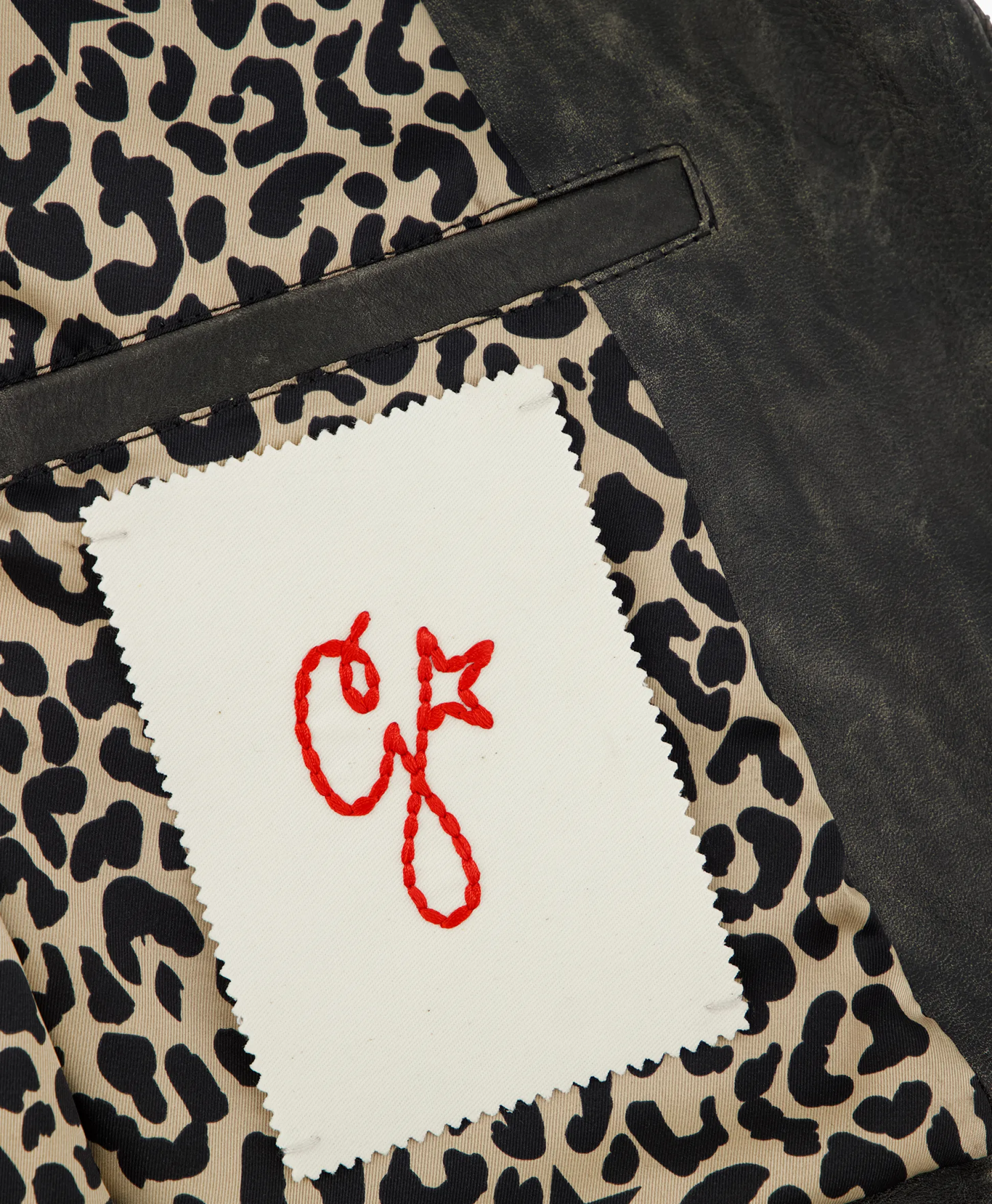 Store Leren Jas Golden W's Chiodo Distressed Bull Leathe Zwart Dames Jassen