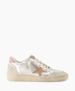 Sale Sneaker Ballstar Laminated Upper Washed Suede Star Zilver Dames Sneakers
