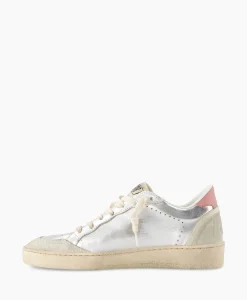 Sale Sneaker Ballstar Laminated Upper Washed Suede Star Zilver Dames Sneakers