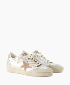 Sale Sneaker Ballstar Laminated Upper Washed Suede Star Zilver Dames Sneakers