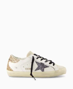 New Sneaker Super-Star Leather Upper Glitter Star Off White Dames Sneakers