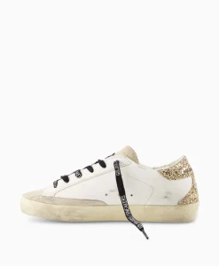 New Sneaker Super-Star Leather Upper Glitter Star Off White Dames Sneakers