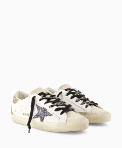New Sneaker Super-Star Leather Upper Glitter Star Off White Dames Sneakers