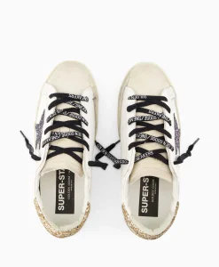 New Sneaker Super-Star Leather Upper Glitter Star Off White Dames Sneakers