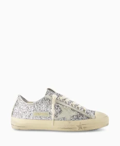 Best Sneaker V-Star 2 Glitter Upper Rubber Toe Suede St Zilver Dames Sneakers