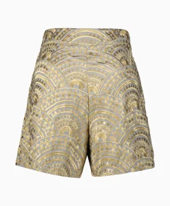 Online Korte Broek All Over Pleates Licht Grijs Dames Broeken