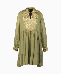 Best Sale Mini Jurk Short New All Over Cotton Goud Dames Bruiloftskleding