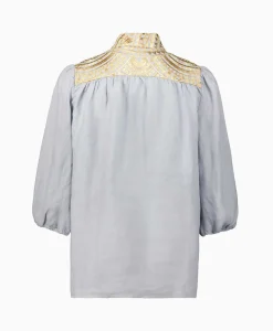 Outlet Top New All Over 3/4 Sleeves Licht Grijs Dames T-Shirts & Tops