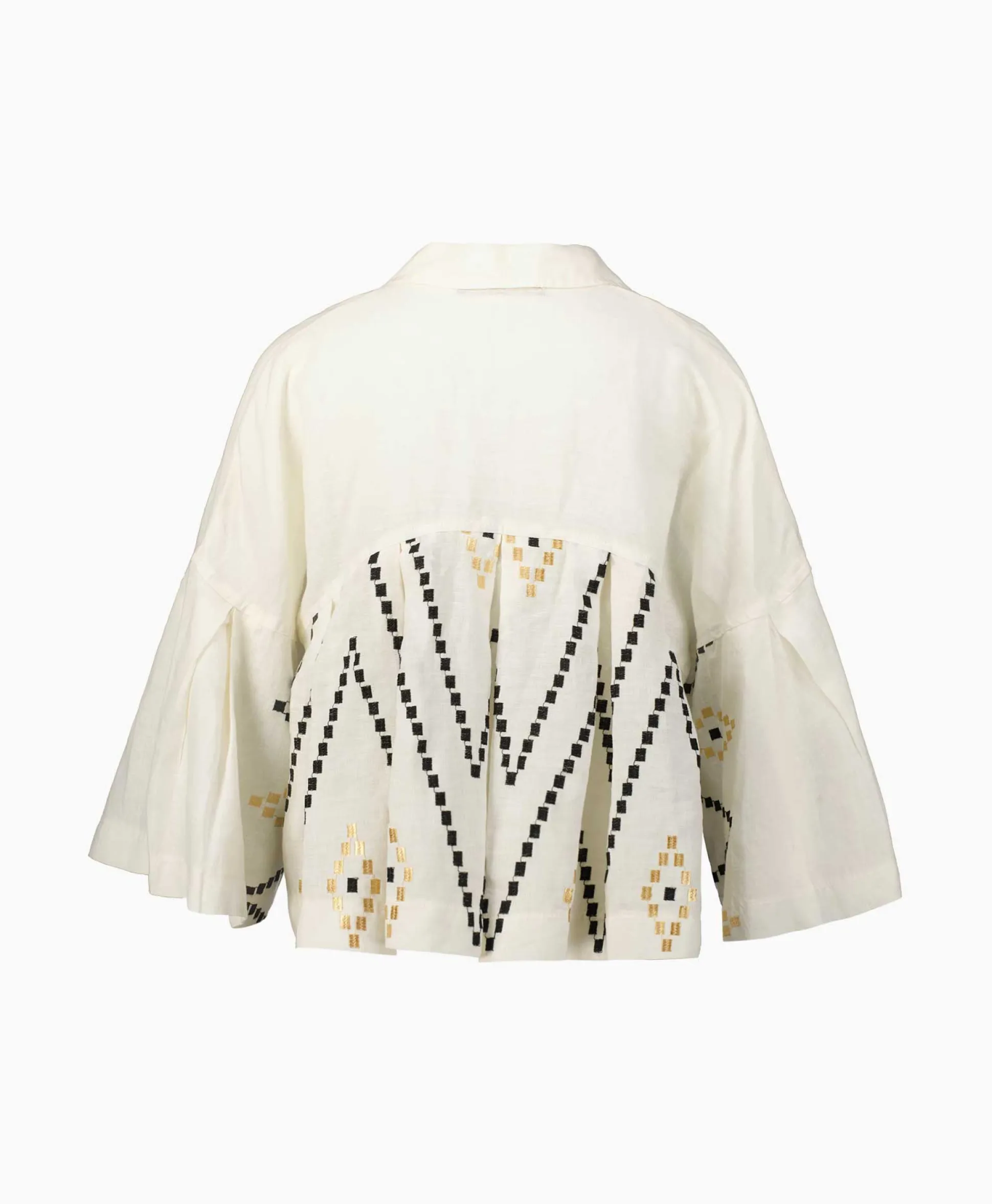 Hot Top Zig Zag Pleates Ivoor / Naturel Dames T-Shirts & Tops