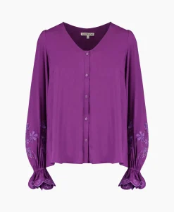 Outlet Harper & Yve Blouse Jamy-Ls Paars Dames Blouses