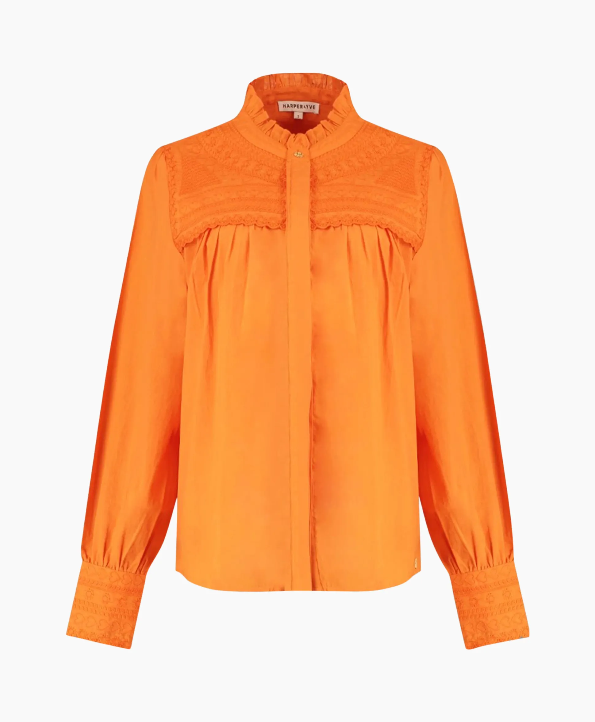 Clearance Harper & Yve Blouse Yasmin-Ls Oranje Dames Blouses
