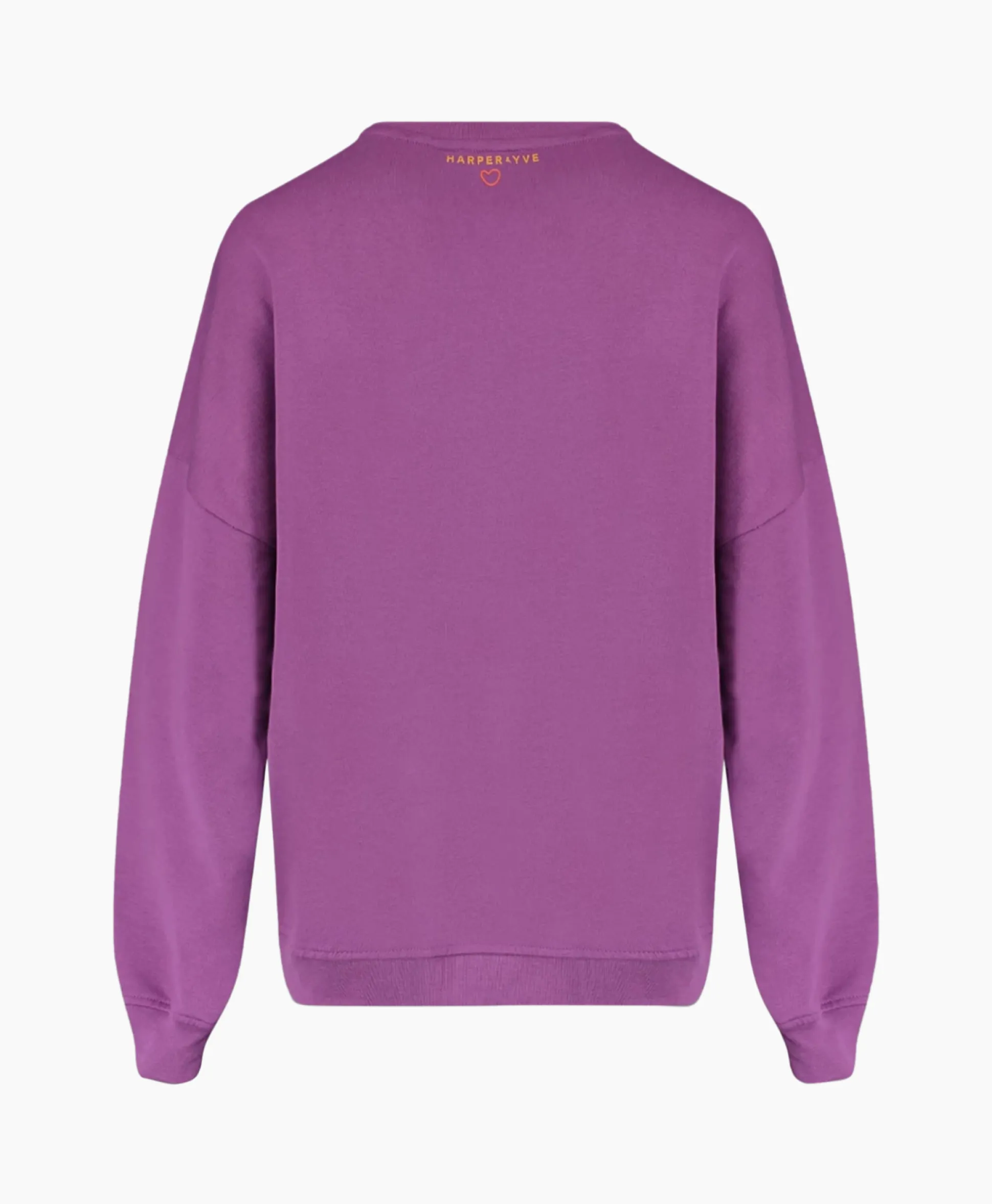 Sale Harper & Yve Pullover Logo-Sw Paars Dames Truien