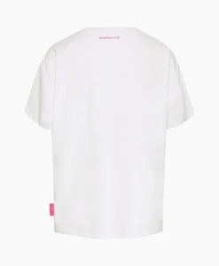 Best Harper & Yve T-Shirt Korte Mouw Smiley-Ss Off White Dames T-Shirts & Tops