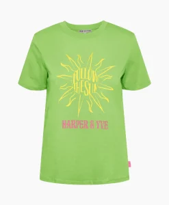 Online Harper & Yve T-Shirt Korte Mouw Followthesun-Ss Groen Dames T-Shirts & Tops