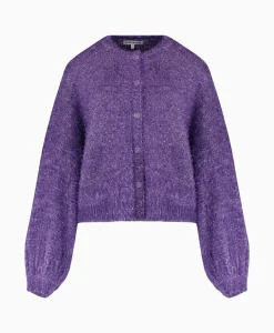 Discount Harper & Yve Vest Rika-Ca Paars Dames Vesten