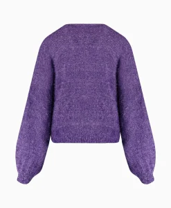 Discount Harper & Yve Vest Rika-Ca Paars Dames Vesten