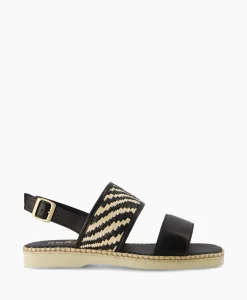 Fashion Sandaal Sandalo Zwart Dames Sandalen