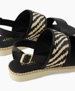 Fashion Sandaal Sandalo Zwart Dames Sandalen