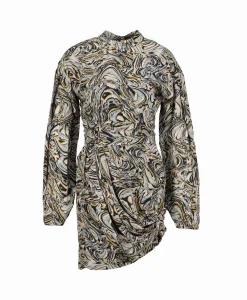 Fashion Mini Jurk Francia Beige Dames Jurken