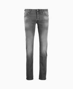 Discount Jeans Pant 5 Pkt Slim Fit Nick Grijs Heren Broeken
