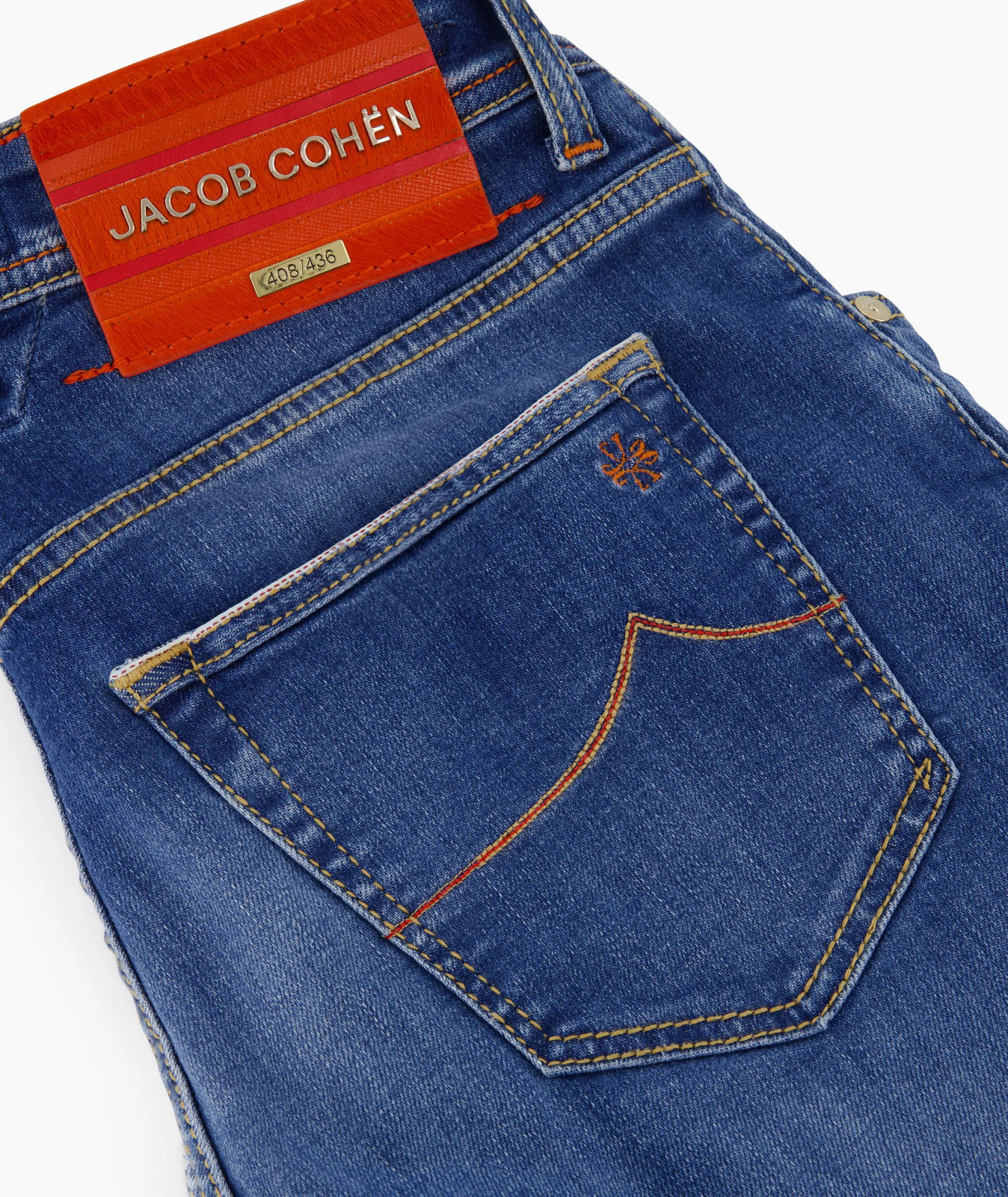 New Jeans 5 Pkt Slim Fit Nick Ltd Midden Blauw Heren Broeken